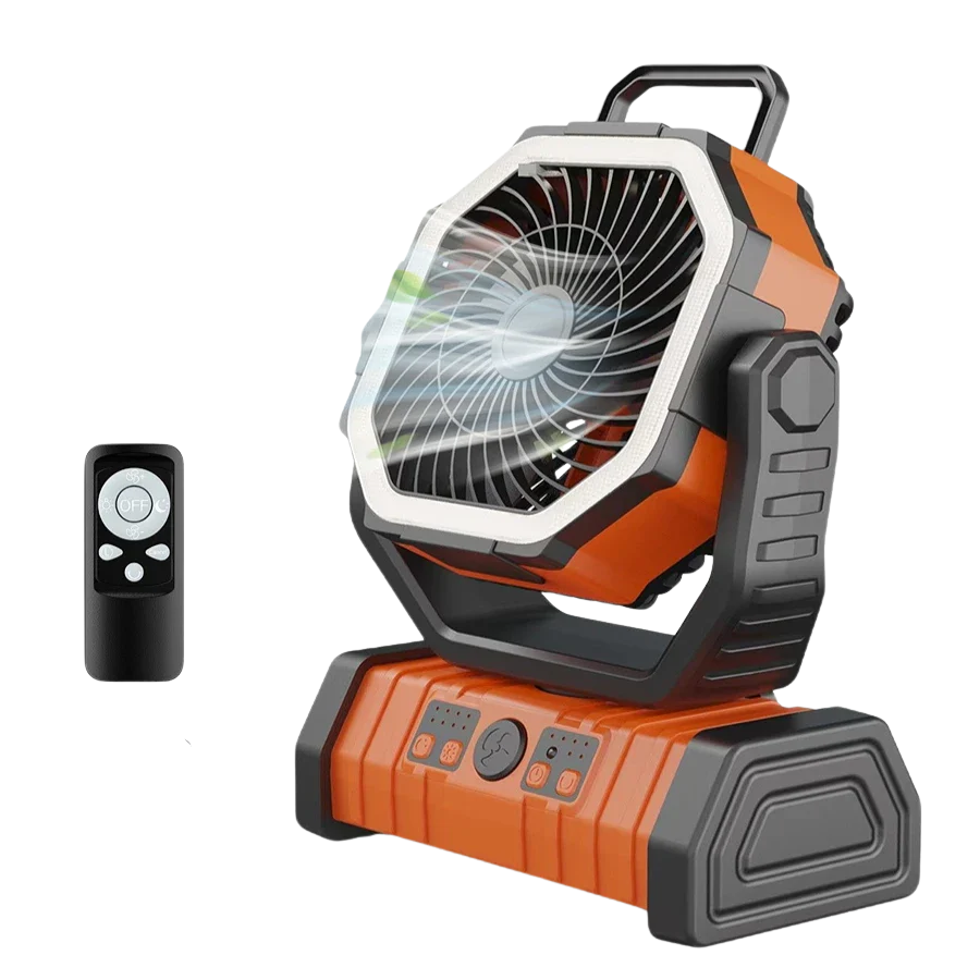 Campingventilator draadloos 20.000 mAh | USB oplaadbare ventilator