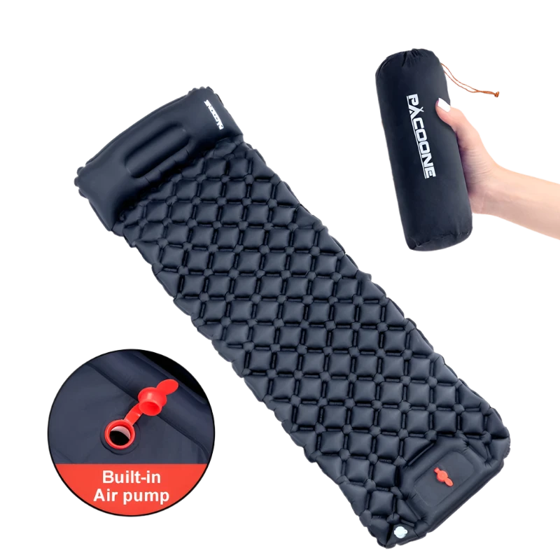 PACOONE | Opblaasbaar matras met ingebouwde inflatiepomp - Alfa Survival