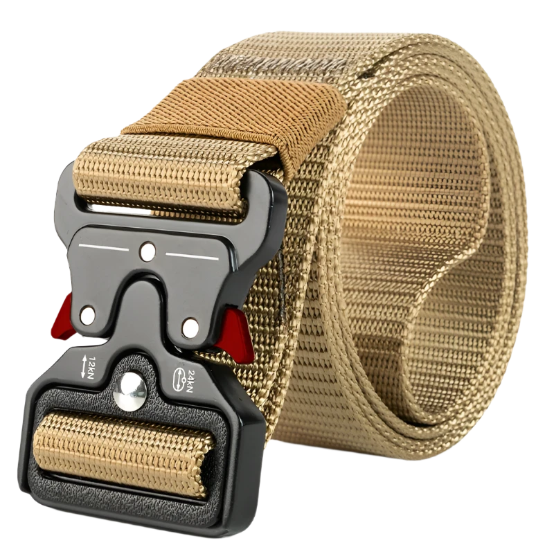 Tactische Riem mannen beige rood 120cm