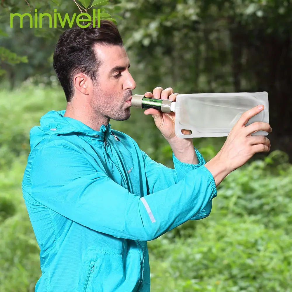 Waterfilter voor outdoor, survival en buiten testen