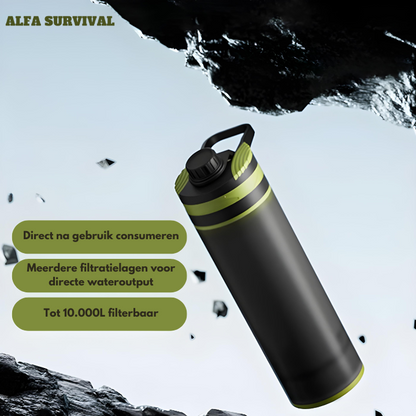 Alfa Survival Water Filter 10,000L | BPA Free | PVC, BPS, BPF Free