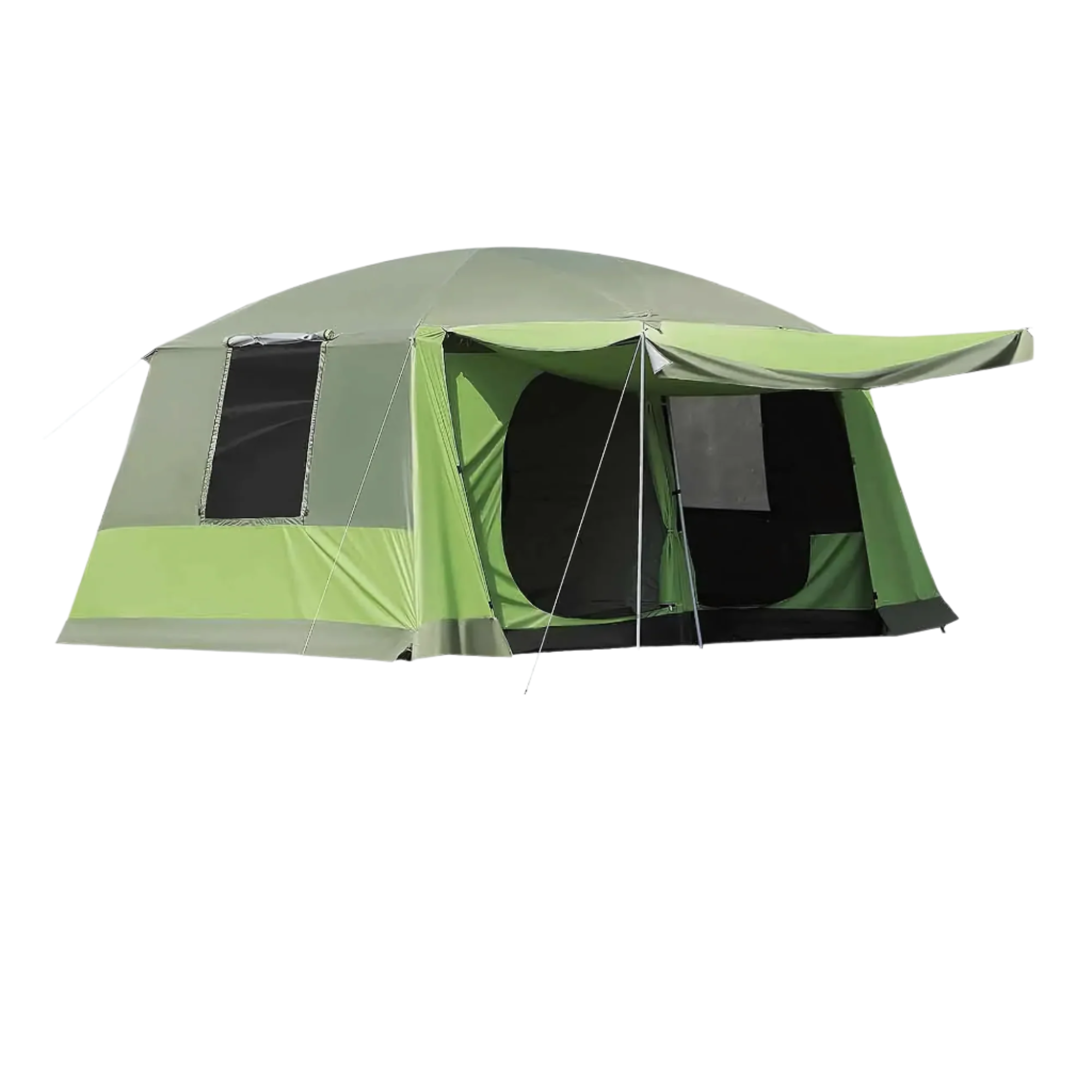 Outsunny Kampeertent 4 Personen Familie Blauw