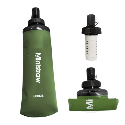 ministraw waterfilter bpa vrij groen voor outdoor filter